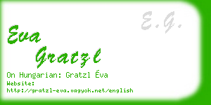 eva gratzl business card